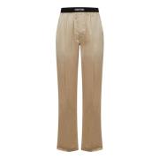 Beige Broek Upgrade Stijl Elastische Tailleband Tom Ford , Beige , Her...