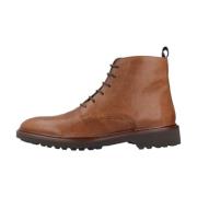 Stijlvolle Lace-up Laarzen Geox , Brown , Heren