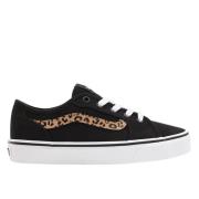 Cheetah Stripe Sneakers Vans , Black , Dames