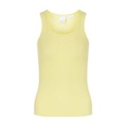 Gele Tanktop Rekenmachine Pinko , Yellow , Dames