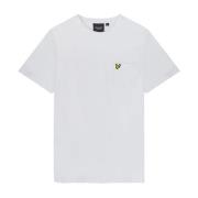 Witte Zak T-Shirt Lente/Zomer 2024 Lyle & Scott , White , Heren
