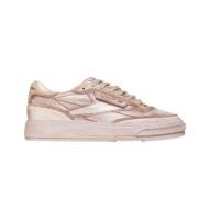 Roze Leren Sneakers Logo Patch Reebok , Multicolor , Heren