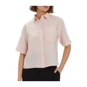 Stijlvolle Overhemden Tommy Hilfiger , Pink , Dames