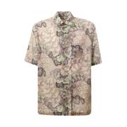 Bloemenprint Beige Overhemd Etro , Multicolor , Heren