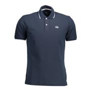 Blauw Katoenen Poloshirt met Borduursel La Martina , Blue , Heren