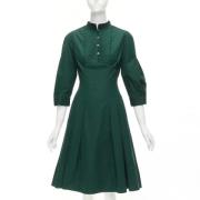 Pre-owned Cotton dresses Oscar De La Renta Pre-owned , Green , Dames