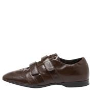 Pre-owned Leather sneakers Prada Vintage , Brown , Heren