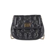 Pre-owned Leather clutches Dior Vintage , Black , Dames