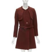Pre-owned Wool outerwear Chloé Pre-owned , Brown , Dames