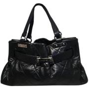 Pre-owned Leather totes Chanel Vintage , Black , Dames