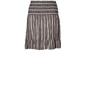Smock Rok Taupe met All-Over Print Co'Couture , Multicolor , Dames