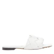 Pre-owned Leather sandals Bottega Veneta Vintage , White , Dames