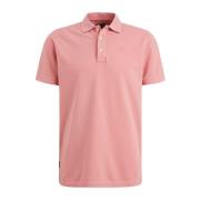 Garment-Dyed Polo Shirt PME Legend , Pink , Heren