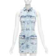 Pre-owned Denim dresses Balmain Pre-owned , Blue , Dames