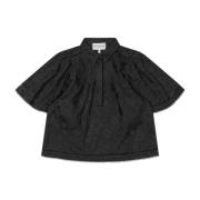 Vrouwelijke Occur Top & T-Shirt Zwart Munthe , Black , Dames