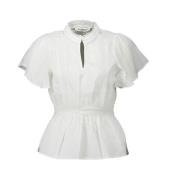 Elegante Kant Top Lola Wit Co'Couture , White , Dames