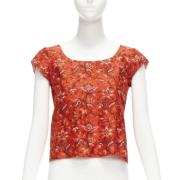 Pre-owned Silk tops Oscar De La Renta Pre-owned , Multicolor , Dames