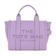 Lila Leren Mini Tote Tas Handtas Marc Jacobs , Purple , Dames