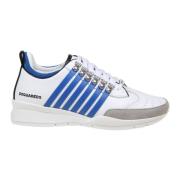 Wit/grijs Leren Sneakers Aw24 Dsquared2 , Multicolor , Heren