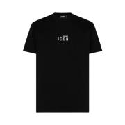 Mini Logo T-shirt Dsquared2 , Black , Heren