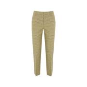 Elegante Zwarte Broek Max Mara , Beige , Dames