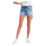 Donkere Denim Shorts voor Vrouwen Pinko , Blue , Dames