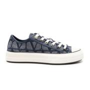 Iconographe Denim Sneakers Valentino , Blue , Dames