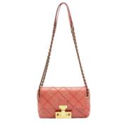 Pre-owned Leather shoulder-bags Marc Jacobs Pre-owned , Orange , Dames