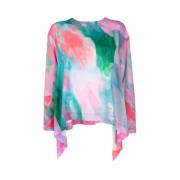 Glaze Print Zakdoekzoom Blouse Henrik Vibskov , Multicolor , Dames