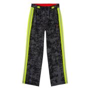 Woven track pants with cloudy print Diesel , Multicolor , Heren