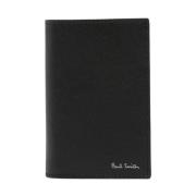 Zwarte leren portemonnee gehamerd patroon PS By Paul Smith , Black , H...