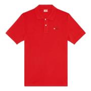 Poloshirt met logo-print met hoge dichtheid Diesel , Red , Heren