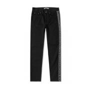 Zwarte Denim Slim Stretch Jeans Givenchy , Black , Heren