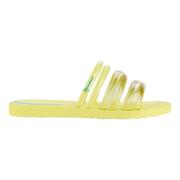 Gestreepte Puffer Sandalen voor Vrouwen Ipanema , Yellow , Dames