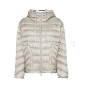 Gewatteerde Donsjas met Capuchon Moncler , Gray , Dames