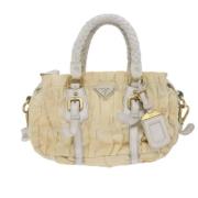 Pre-owned Fabric handbags Prada Vintage , White , Dames