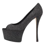 Pre-owned Fabric heels Giuseppe Zanotti Pre-owned , Black , Dames