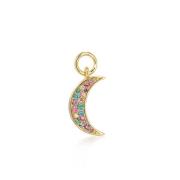 Luna Hoop Charm Oorbellen Sif Jakobs Jewellery , Yellow , Dames