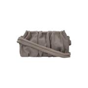 Leather shoulder-bags Elleme , Gray , Dames