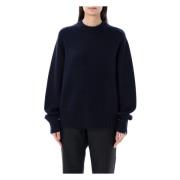 Klassieke Crew Neck Trui Extreme Cashmere , Blue , Dames