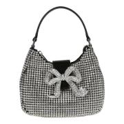 Crescent Bow Bag Self Portrait , Gray , Dames