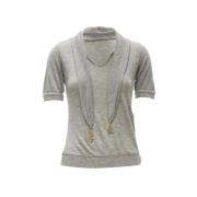 Pre-owned Fabric tops Louis Vuitton Vintage , Gray , Dames