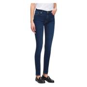 Hoge Taille Skinny Eco Jeans 7 For All Mankind , Blue , Dames