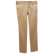 Pre-owned Cotton bottoms Gucci Vintage , Beige , Dames