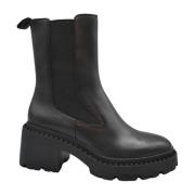 Zwarte Veterschoenen voor Dames ASH , Black , Dames