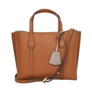 Amber Leren Tote Tas Tory Burch , Brown , Dames