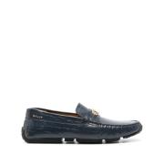 Marineblauwe Krokodillen Loafers Heren Bally , Black , Heren