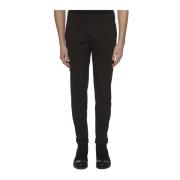 Gabardine Gaubert Broek Dondup , Black , Heren