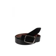 Leren herenriem Orciani , Black , Heren