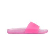 Transparante Zwembad Slippers Balenciaga , Pink , Dames